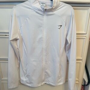 Gymshark Cream Zip-Up Jacket